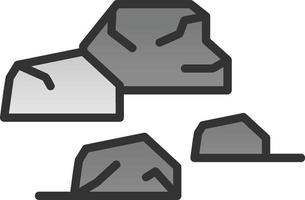 diseño de icono de vector de roca