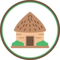 Hut Vector Icon Design