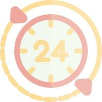 24 Hours Vector Icon Design