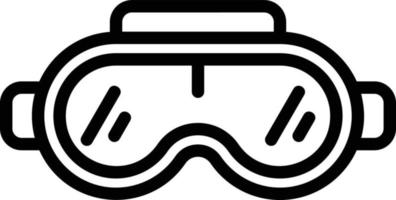 diseño de icono de vector de gafas vr