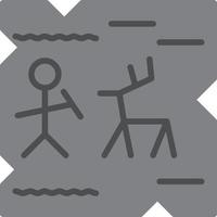 Cave Painting Vector Icon Design