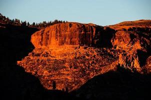 Rocky landscape on the Canary Islands photo