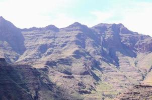 paisaje rocoso en las islas canarias foto