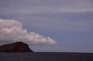 Mountain and cloud photo