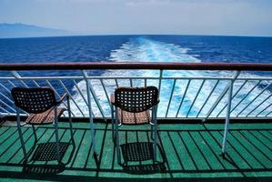 Deck on boat photo