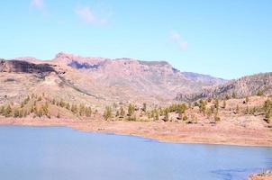 paisaje rocoso en las islas canarias foto