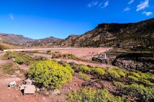 Rocky landscape on the Canary Islands photo