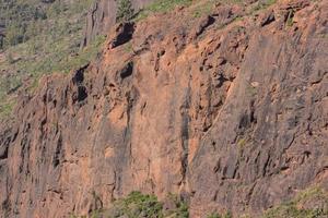 paisaje rocoso en las islas canarias foto