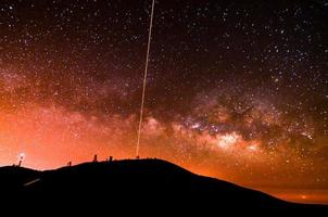 vista del cielo estrellado foto