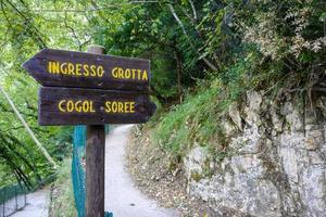 Hiking trail signs photo