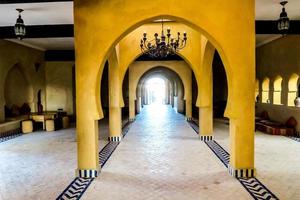 Building interior in Marrakech, Morocco, circa June 2022 photo