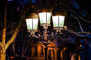 Vintage lamp posts photo