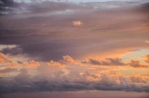 Colourful sky at sunset photo