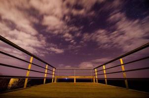 Deck scene at night photo