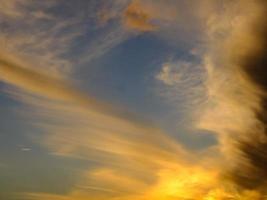 Colourful sky at sunset photo