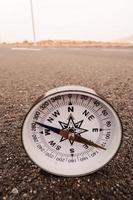 Compass on the ground photo