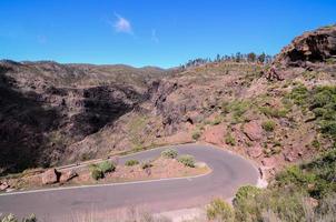 paisaje rocoso en las islas canarias foto