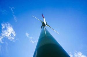 Wind turbines view photo