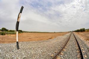 vista de las vías del tren foto