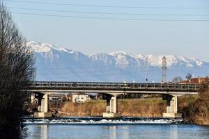 Bridge over the river photo