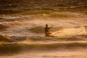 Unidentified kitesurfer on the Canary Islands, circa July 2022 photo