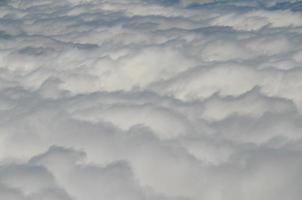 Aerial cloud view photo