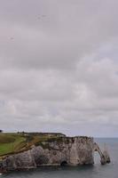 Cloudy coast view photo