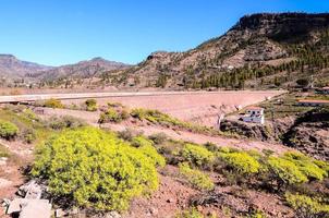 Rocky landscape on the Canary Islands photo