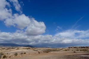 Blue sky over beach photo