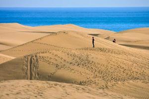 vista de las dunas de arena foto