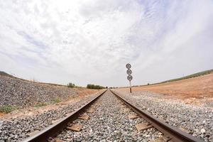 vista de las vías del tren foto