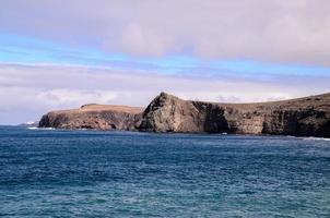 paisaje rocoso en las islas canarias foto