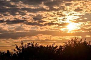 Colourful sunset sky photo