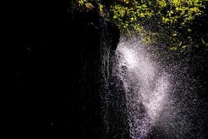 Natural waterfall splash photo