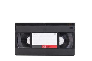 Videotape, VHS, Pal Secam, white isolated background photo