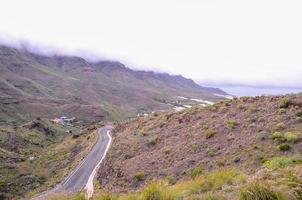 Road among the hills photo