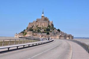 Le Mont Saint Michel tidal island photo