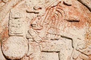 Mayan relief work photo