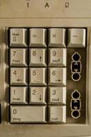 antiguo teclado numérico foto