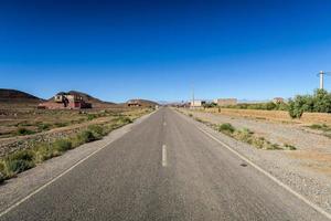 Road in desert photo