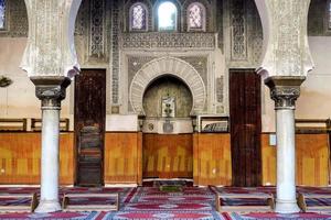 Fes, Morocco, 2022 - Interior of a mosque photo