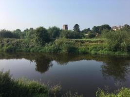 A view of the River Dee at Farndon in Cheshire photo