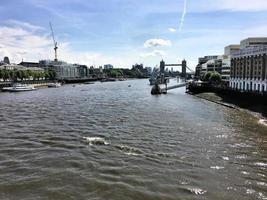 A view of the River Thames near St Pauls Cathedral photo