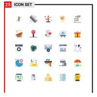 25 Creative Icons Modern Signs and Symbols of male data salon unbox road Editable Vector Design Elements