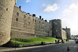 windsor en el reino unido en noviembre de 2020. una vista del castillo de windsor foto