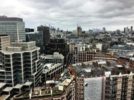 An aerial view of London photo