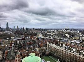 An aerial view of London photo