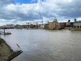 A view of the River Thames in London photo