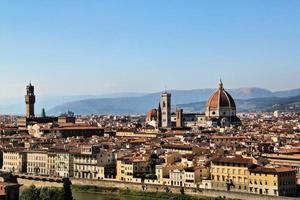 A panoramic view of Florence in Italy photo