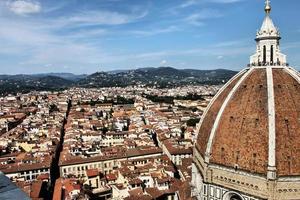 A panoramic view of Florence in Italy photo